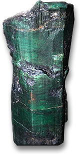 A Close-Up of One of the Bahia Emerald Crystals