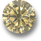 Piedra preciosa de diamante coñac