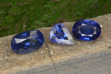 Saphir bleu de Ceylan