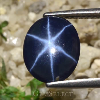 Zafiro estrella azul de GemSelect