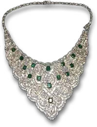 Imelda Marcos's Diamond and Emerald Necklace