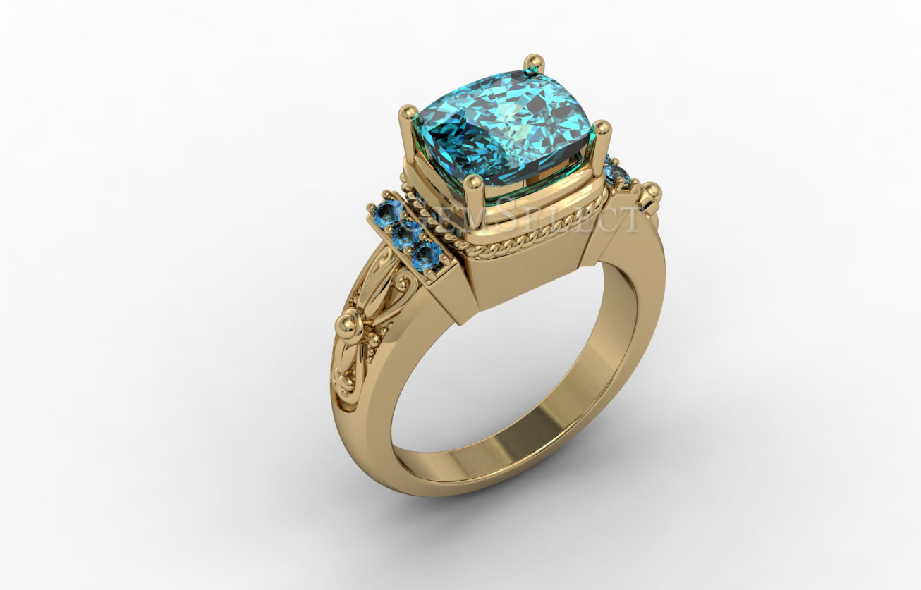 Custom Made Gemstone Engagement Rings Custom Made Gemstone Engagement Rings