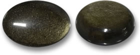 Piedras preciosas de cabujón de obsidiana