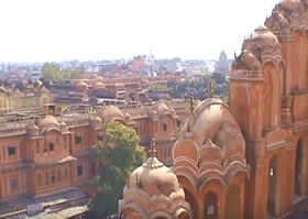 Jaipur, la ville rose depuis le palais des vents