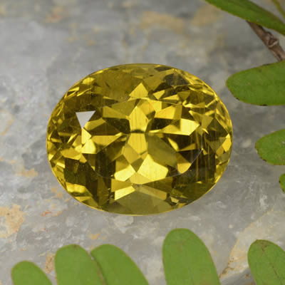 Piedra preciosa de apatita amarilla