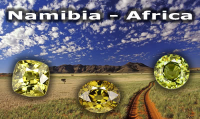 Piedras preciosas de Namibia - África