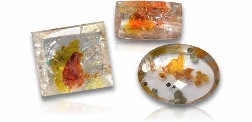 Quartz With Marcasite Gemstones