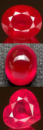 Natural Fracture Filled Ruby