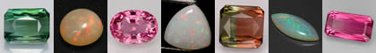 October Birthstone - Opal and Tourmaline