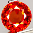 Beryllium treated orange sapphire