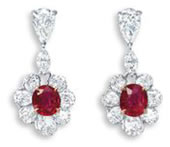 Burmese Ruby Errings