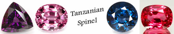 Espinela rara natural de Tanzania
