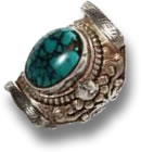 Tibetan Turquoise Silver Jewelry