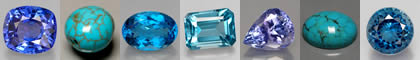 December Birthstone - Turquoise, Blue Topaz and Tanzanite