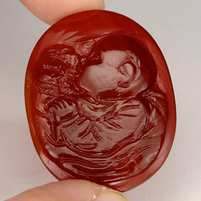 21.22 ct Natural Red Orange Agate