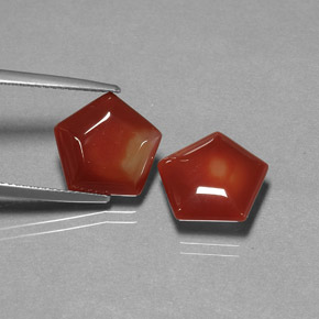 8.53 ct total Natural Red Orange Agate