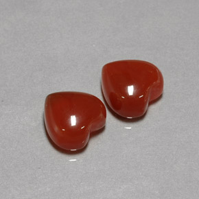 8.27 ct total Natural Red Orange Agate