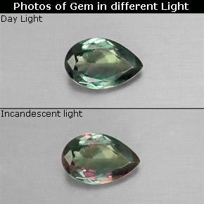 0.34 ct Natural Green/Red Alexandrite