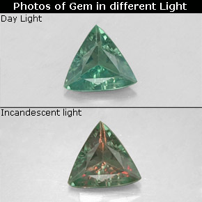 0.19 ct Natural Green/Red Alexandrite