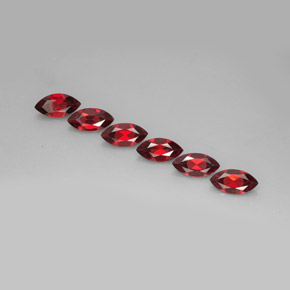 6.88 ct total Natural Red Almandine Garnet