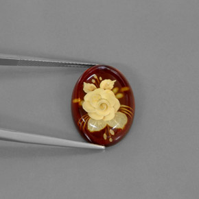 5.59 ct Natural Yellow Orange Amber