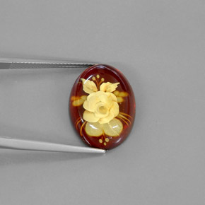 5.62 ct Natural Yellow Orange Amber