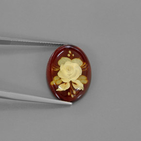 5.58 ct Natural Yellow Orange Amber