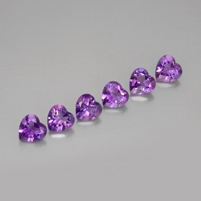 3.99 ct total Natural Violet Amethyst