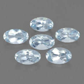 1.2 ct total Natural Light Blue Aquamarine