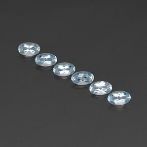 1.09 ct total Natural Light Blue Aquamarine