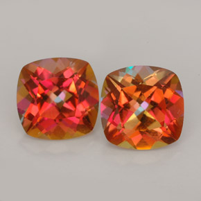 5.22 ct total Natural Multicolor Azotic Topaz