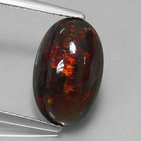2.6 ct Natural Multicolor Black Opal