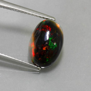 2.26 ct Natural Multicolor Black Opal