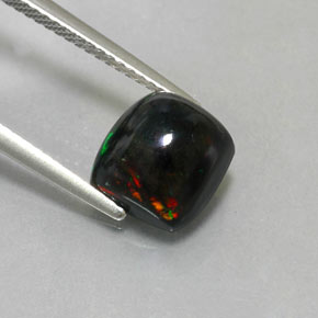 2.4 ct Natural Multicolor Black Opal