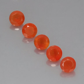 2.53 ct total Natural Orange Carnelian