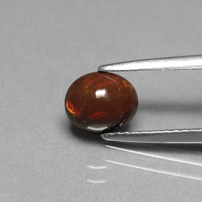 0.75 ct Natural Multicolor Chocolate Opal