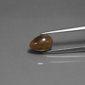 0.92 ct Natural Multicolor Chocolate Opal