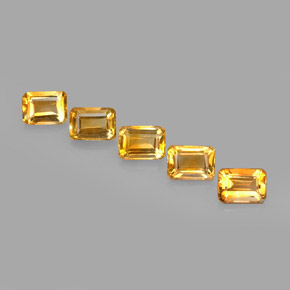 4.97 ct total Natural Yellow Golden Citrine