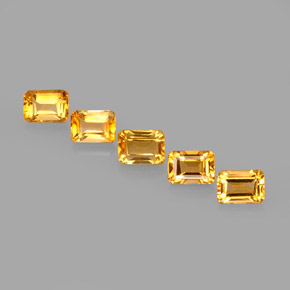 5.73 ct total Natural Yellow Golden Citrine