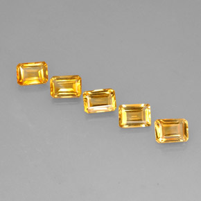 4.91 ct total Natural Yellow Golden Citrine