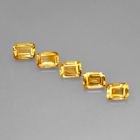 4.4 ct total Natural Yellow Golden Citrine