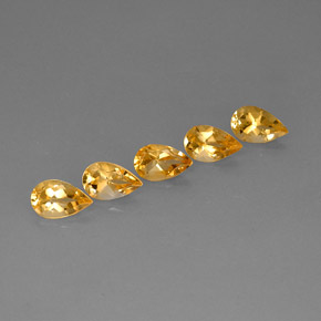3.91 ct total Natural Yellow Golden Citrine