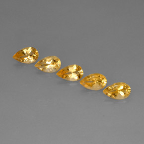 4.13 ct total Natural Yellow Golden Citrine