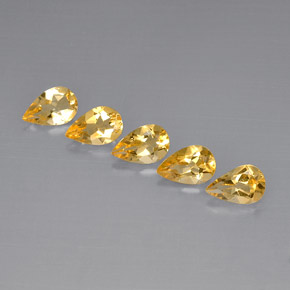 3.55 ct total Natural Yellow Golden Citrine