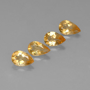2.64 ct total Natural Yellow Golden Citrine