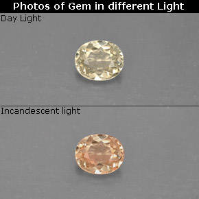 0.47 ct Natural Green/Pink Color-Change Diaspore
