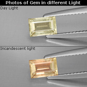 0.86 ct Natural Green/Pink Color-Change Diaspore