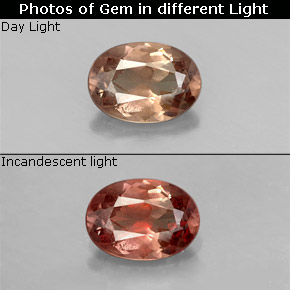 0 ct total Natural Golden Brown to Pink Color-Change Garnet