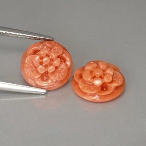 4.63 ct total Natural Salmon Coral