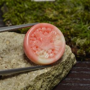 12.62 ct Natural White Salmon Coral
